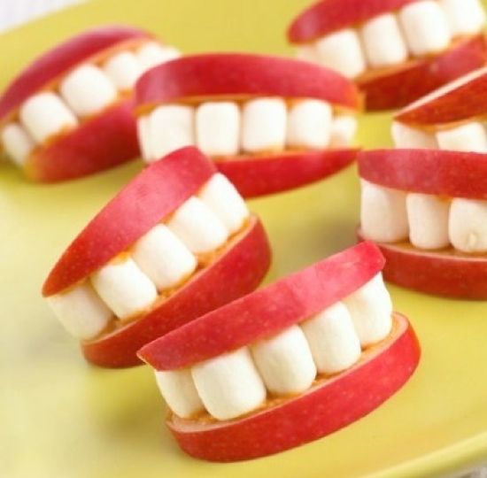 Apple Smiles - Creative Fruit Snacks, Healthy Party Food