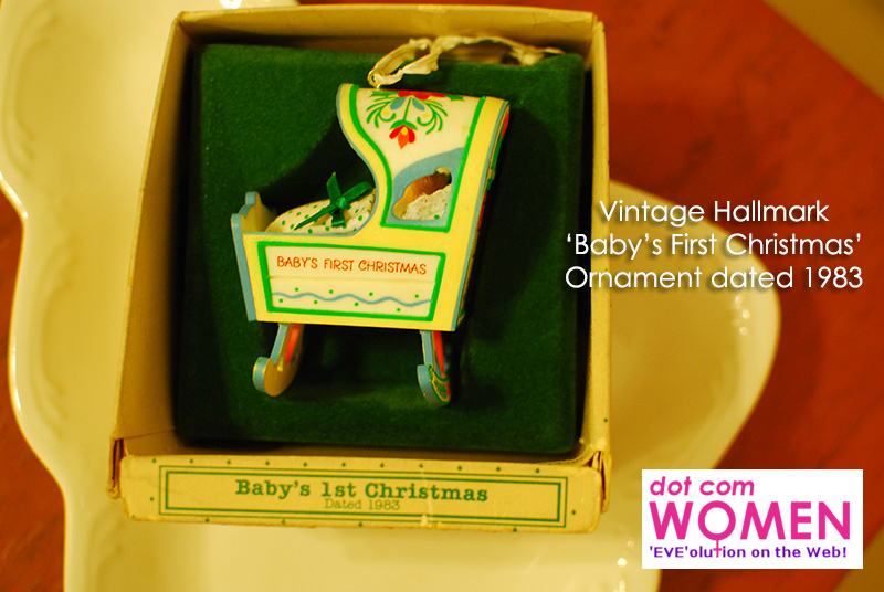 Vintage Hallmark Ornament Baby's First Christmas