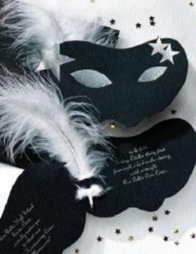halloween masquerade party invitation