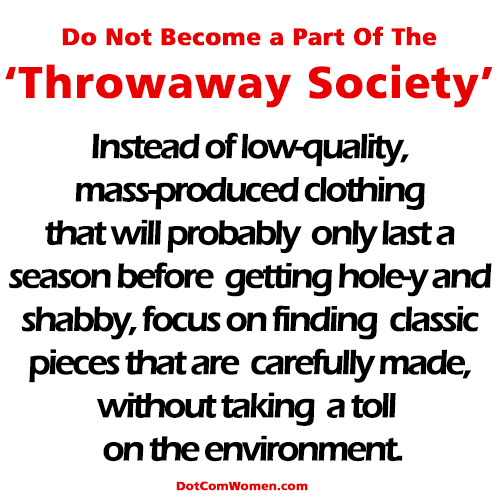 Slow Fashion is Environment Friendly