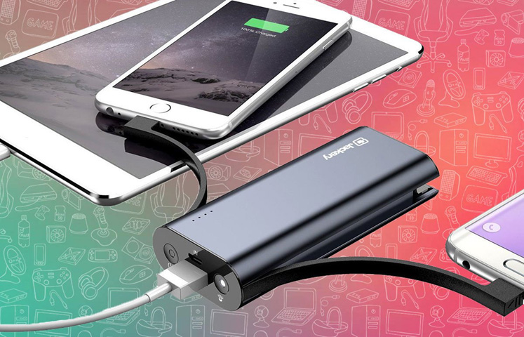 A portable phone charger