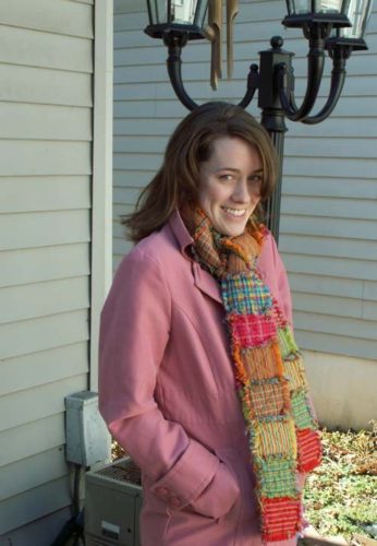 quilted flannel scarf - - easy quilting crafts for beginners