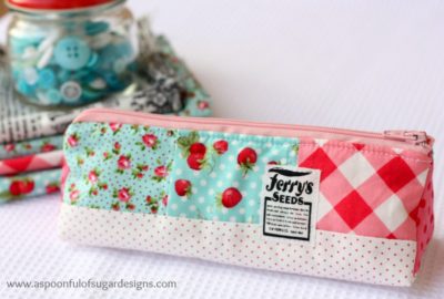 quilted pencil case - easy quilting crafts for beginners