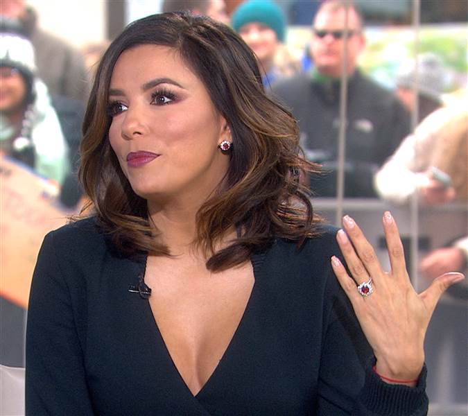 Eva Longoria Ruby Engagement Ring