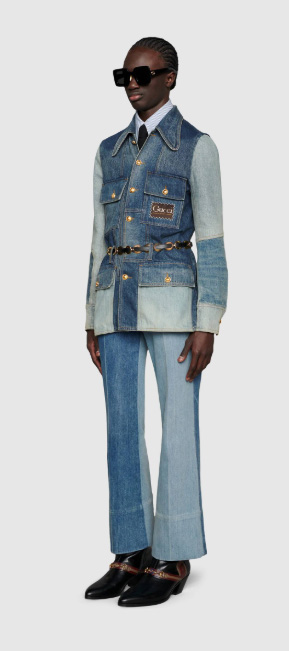 Gucci Two-tone Denim Jacket and Jeans