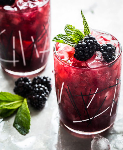 Delectable Blackberry Mint Tea