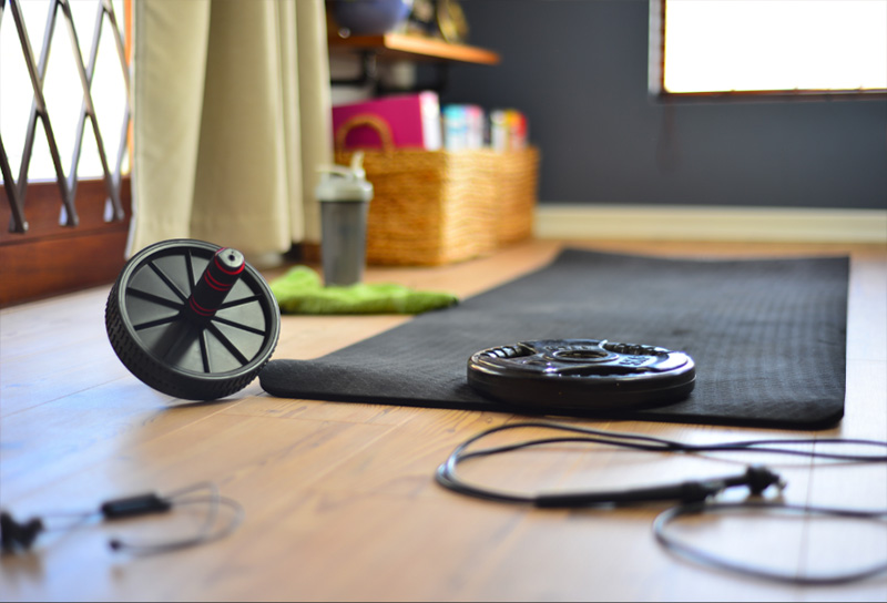 workout equipment at home