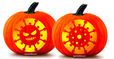 Coronavirus Pumpkin Carving Patterns