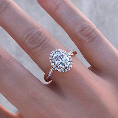 Moissanite engagement ring