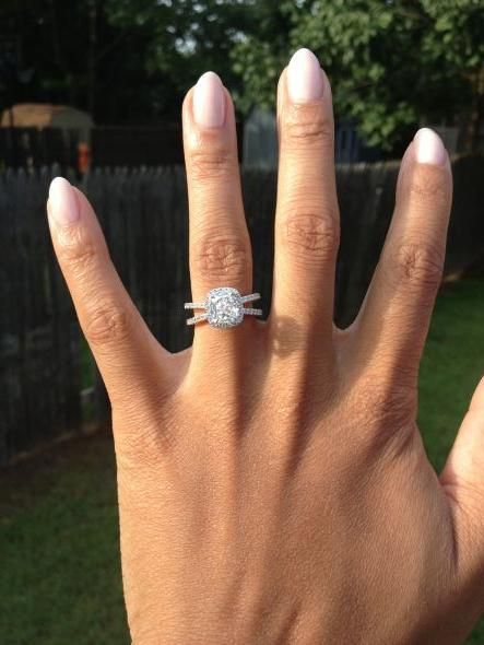 Split-shank engagement ring