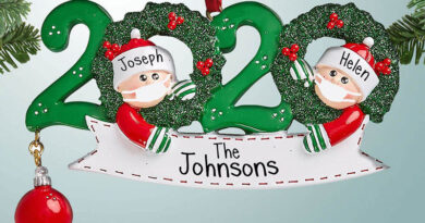 2020 covid family christmas ornament