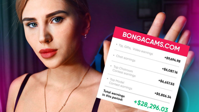 How much do they make on webcam: a girl from Washington shares real figures of her income on Bongacams