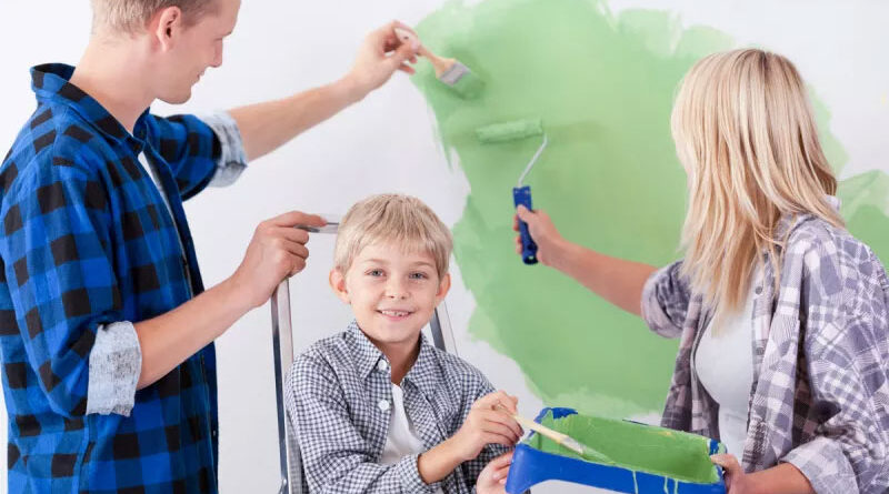 Carrying out family-friendly DIY