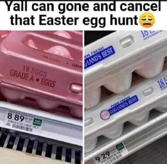 Egg Price Meme Easter