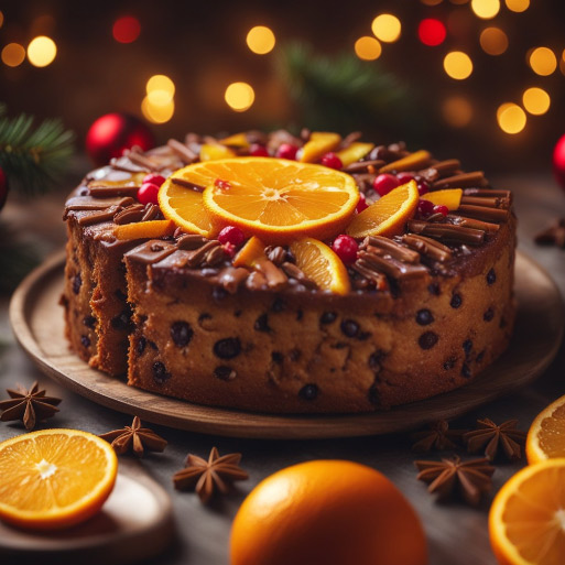 Chocolate-Orange Fruitcake