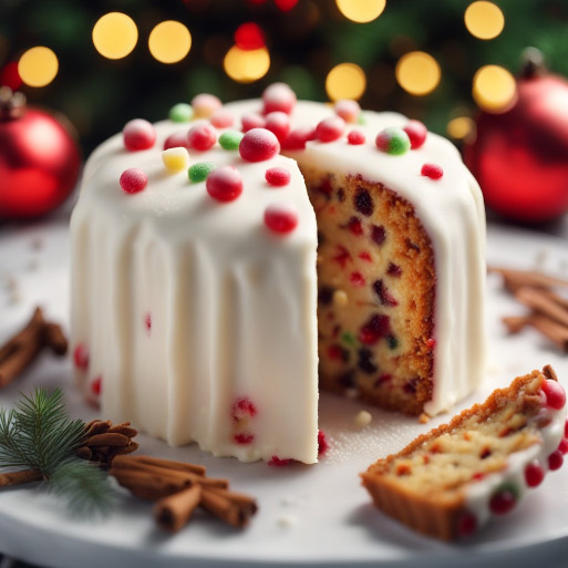 Almond Marzipan Fruitcake