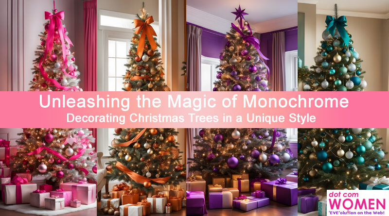 Unleashing the Magic of Monochrome: Decorating Christmas Trees in a Unique Style