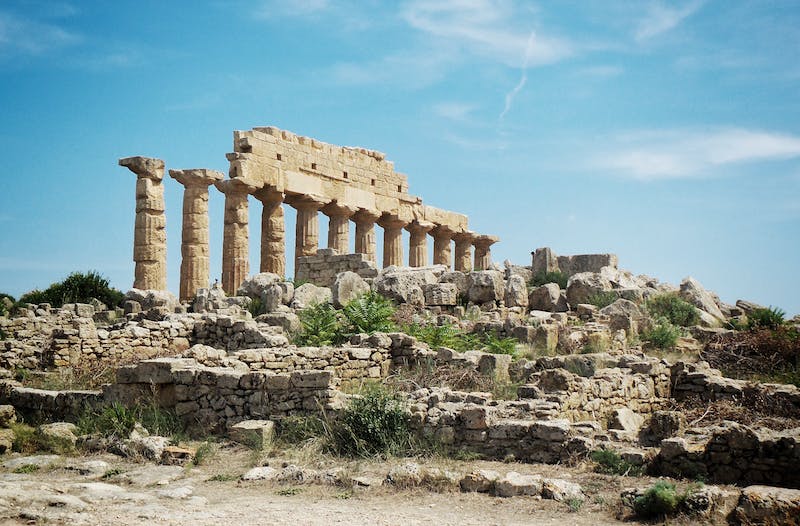 Ancient Greek ruins in Selinunte