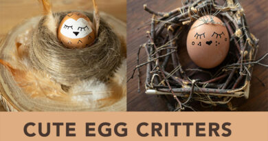 Cute Egg Critters - Easter Egg Decorating - Easter Crafts, Easter Decor
