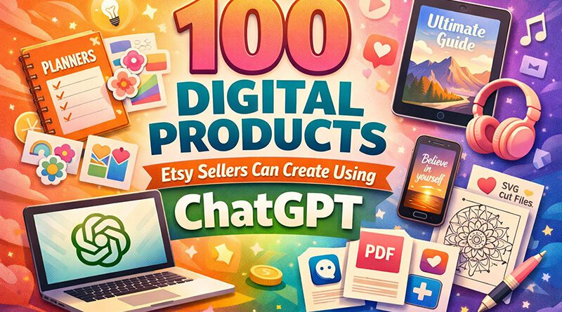 100 Digital Products Etsy Sellers Can Create Using ChatGPT