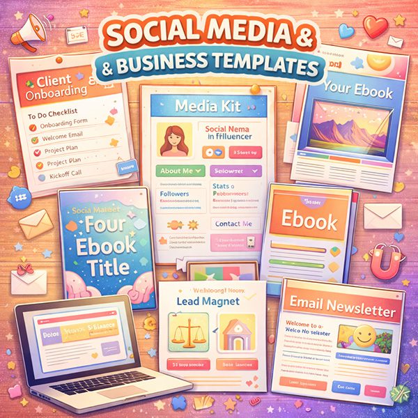 Social media & business templates ideas for Etsy
