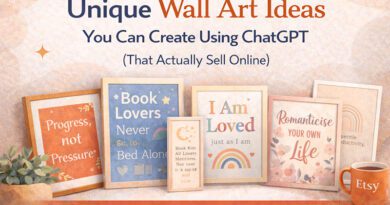 Unique Wall Art Ideas You Can Create Using AI (That Actually Sell Online)