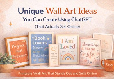 Unique Wall Art Ideas You Can Create Using AI (That Actually Sell Online)