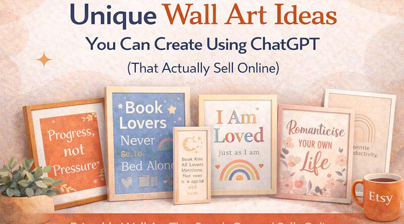 Unique Wall Art Ideas You Can Create Using AI (That Actually Sell Online)