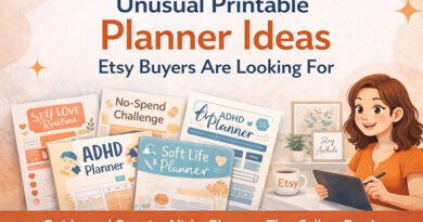 Unusual & Creative Printable Planner Ideas Etsy Buyers Are Looking For