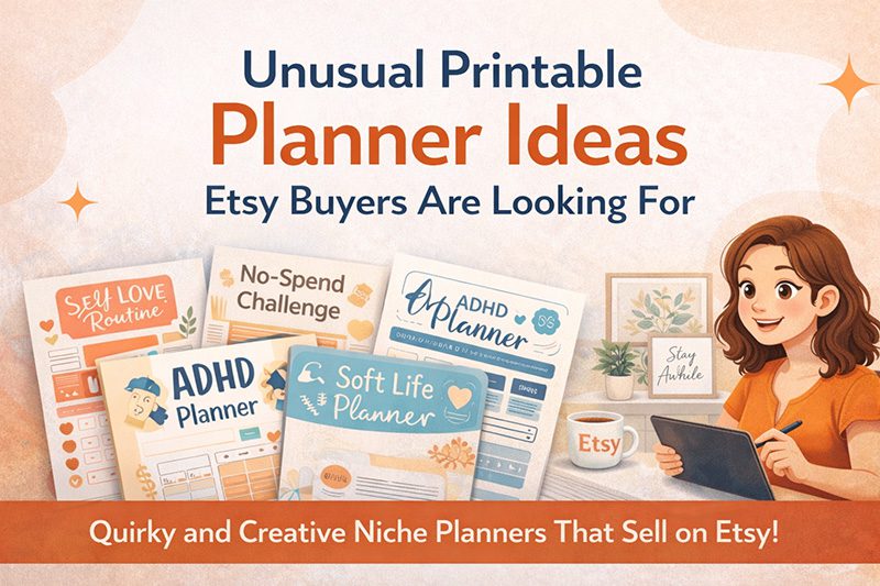Unusual & Creative Printable Planner Ideas Etsy Buyers Are Looking For