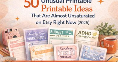 50 Unusual Printable Ideas That Are Almost Unsaturated on Etsy Right Now (2026)
