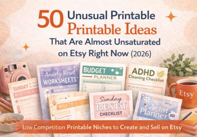 50 Unusual Printable Ideas That Are Almost Unsaturated on Etsy Right Now (2026)